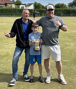One of Junior Members receiving a team trophy